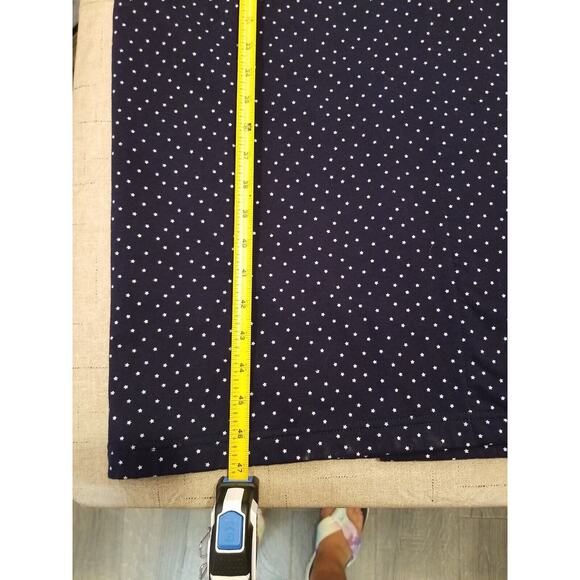 Vintage Ashley Taylor  L Women's Blue Micro Star Snowflake Embroidered T Robe... - Picture 8 of 9